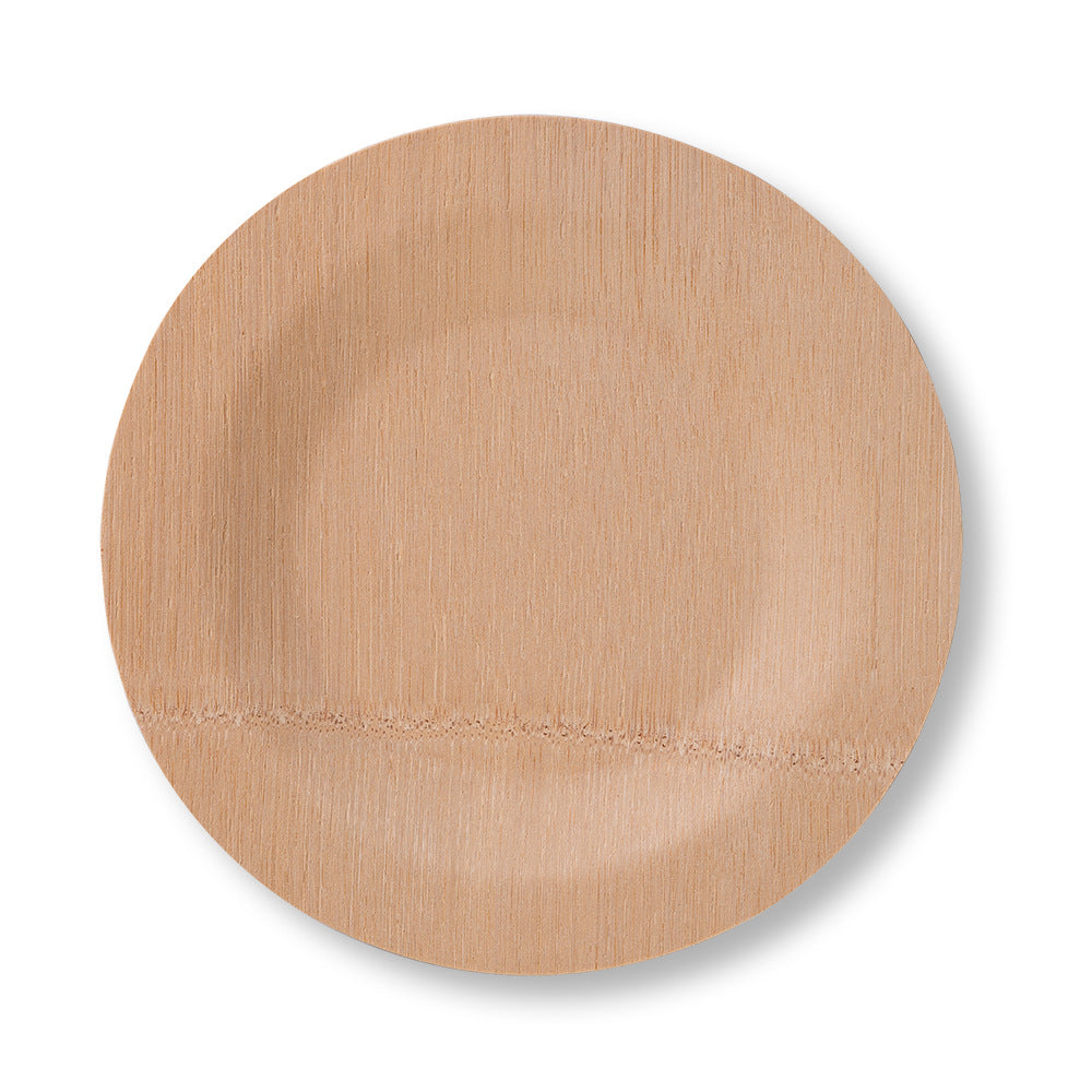 11″ Round Bamboo Wedding Plates – Compostable & Biodegradable | Bulk MOQ 50,000 pcs | EXW Prices
