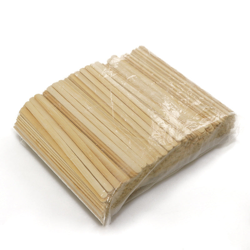 Flat-Head Bamboo Coffee Stirrers – 100pcs/Bag, 100 Bags/Carton | Eco-Friendly Coffee Sticks | EXW Prices