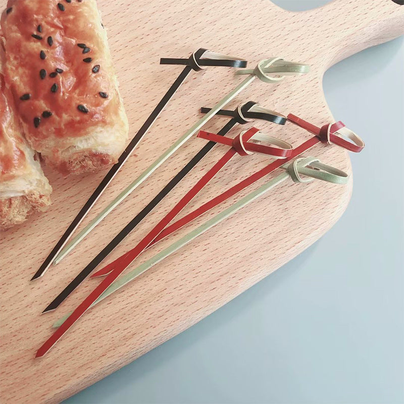 Bamboo Finger Picks/Knot Picks/Heart Shape Picks – 100% Natural Skewers for Appetizers, Cocktails & Catering (10,000pcs/ctn | EXW Prices
