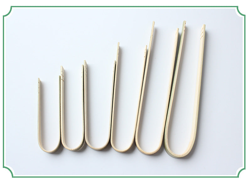 Bamboo Food Tongs – Natural Green Bamboo Bread & Snack Tongs, Dyed Bamboo Serving Tongs, Food-Grade | EXW Prices