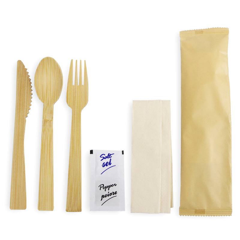 DDP deliver to door | 100~5000pcs | Disposable bamboo knife, bamboo fork and bamboo spoon