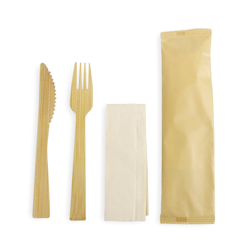 DDP deliver to door | 100~5000pcs | Disposable bamboo knife, bamboo fork and bamboo spoon