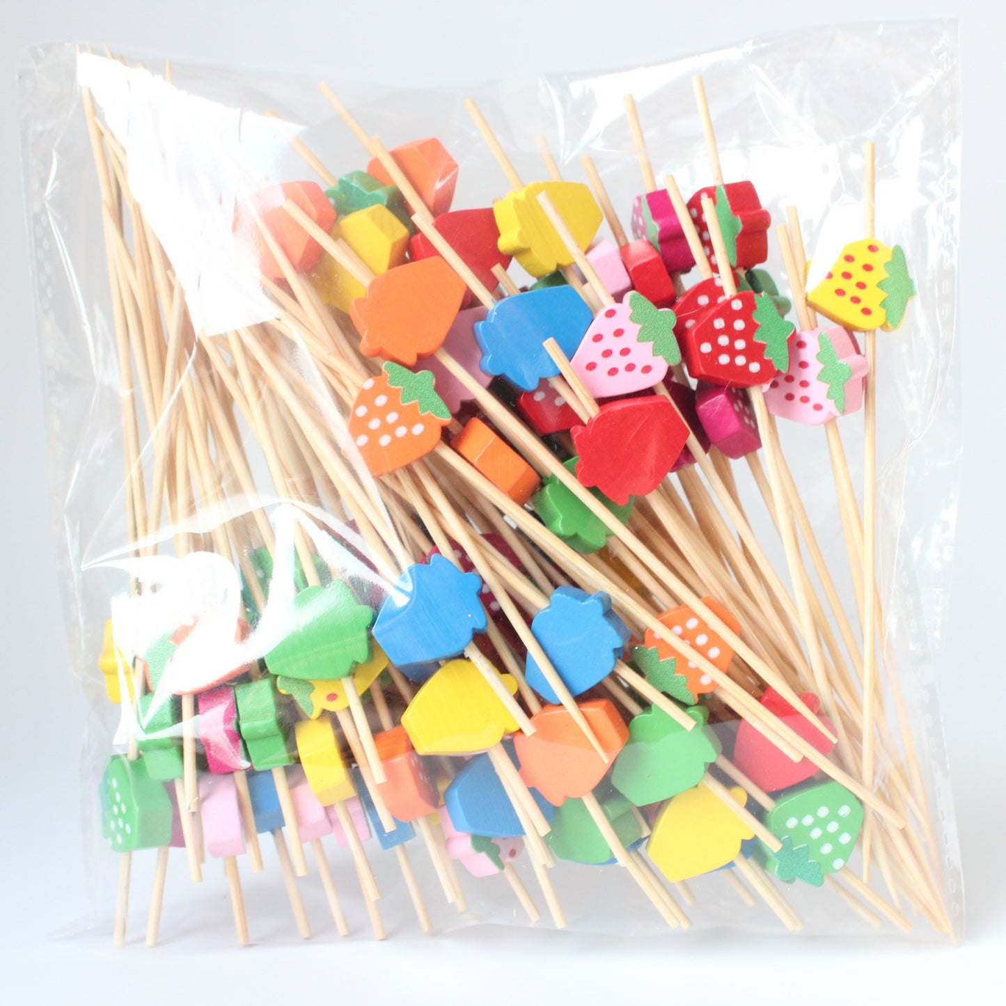 Models 1~100 | Bamboo Fruit Picks Food Picks – 10000pcs/Carton | Disposable Skewers for Parties & Catering | EXW Prices
