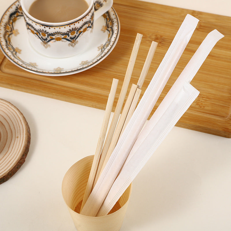 Flat-Head Bamboo Coffee Stirrers – 100pcs/Bag, 100 Bags/Carton | Eco-Friendly Coffee Sticks | EXW Prices