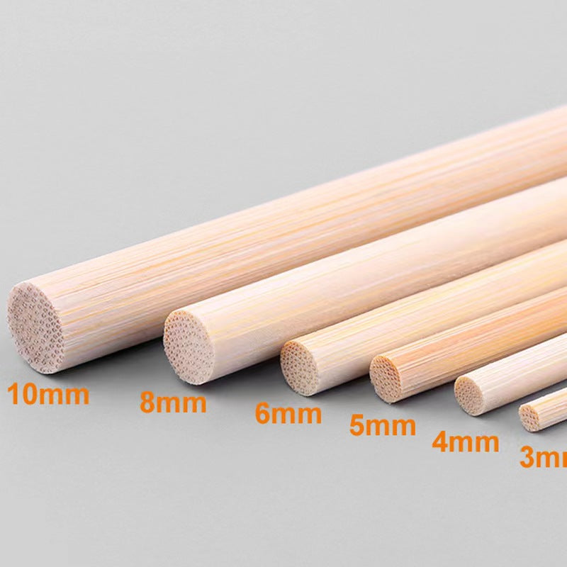 Bamboo Round Sticks – Smooth Natural Skewers for Food & Crafts (10,000pcs/ctn) | EXW Prices