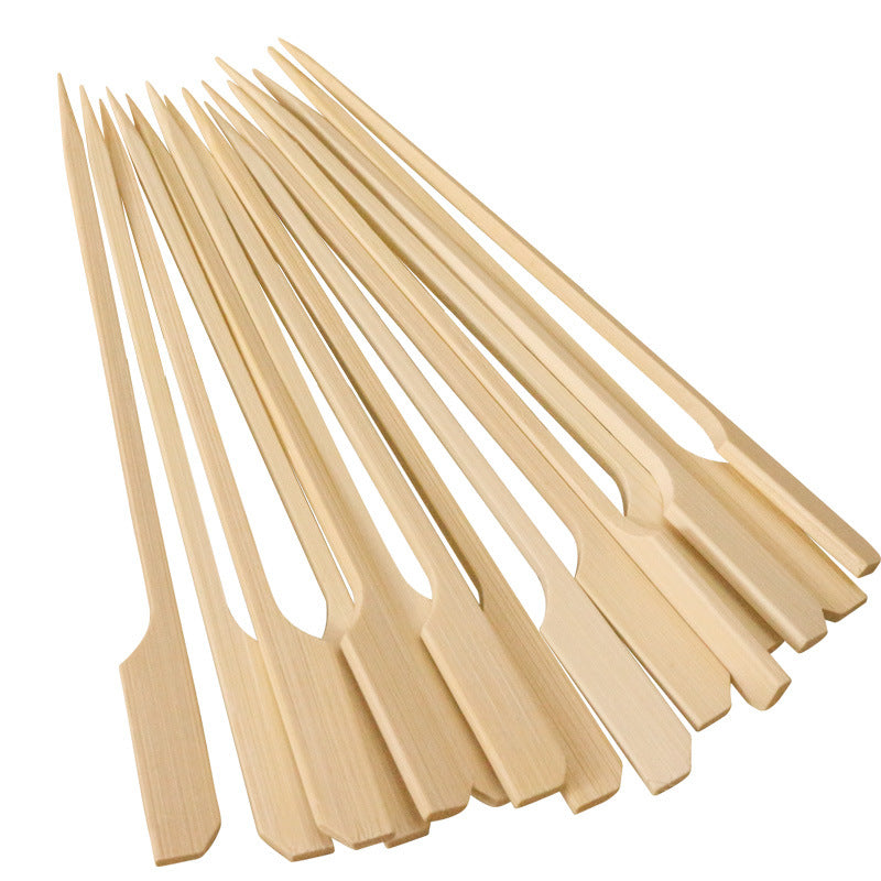 Bamboo Paddle Skewers – Flat Grip Picks for Appetizers & Catering (100pcs/bag) | EXW Prices per bags