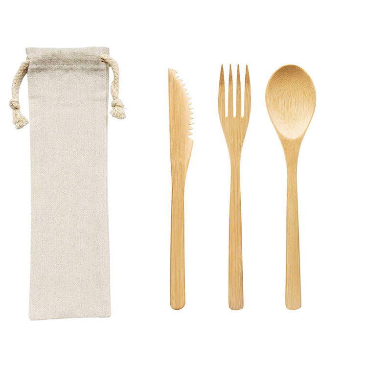 Reusable Bamboo Cutlery Set – 3/4/5/6/7/8/9 pcs a set for options | EXW Prices