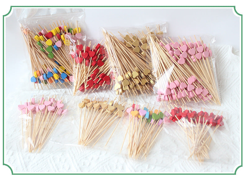 Models 1~100 | Bamboo Fruit Picks Food Picks – 10000pcs/Carton | Disposable Skewers for Parties & Catering | EXW Prices