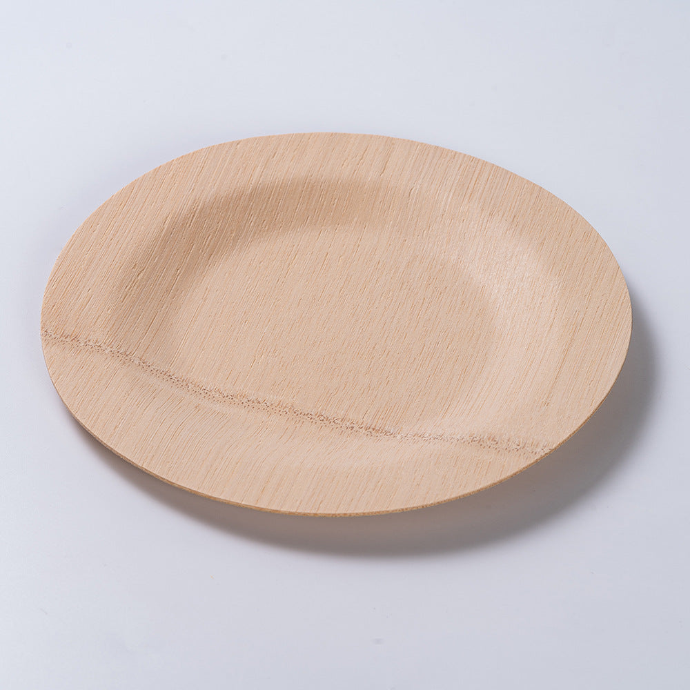 11″ Round Bamboo Wedding Plates – Compostable & Biodegradable | Bulk MOQ 50,000 pcs | EXW Prices