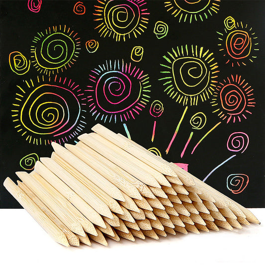 Bamboo Craft & Stationery | Bamboo Scratch & Art Tools | Bamboo Scratch Stylus – Kids’ Scratch Art Tool for Scratch Paper & Creative DIY Projects Wholesale, 10,000pcs EXW