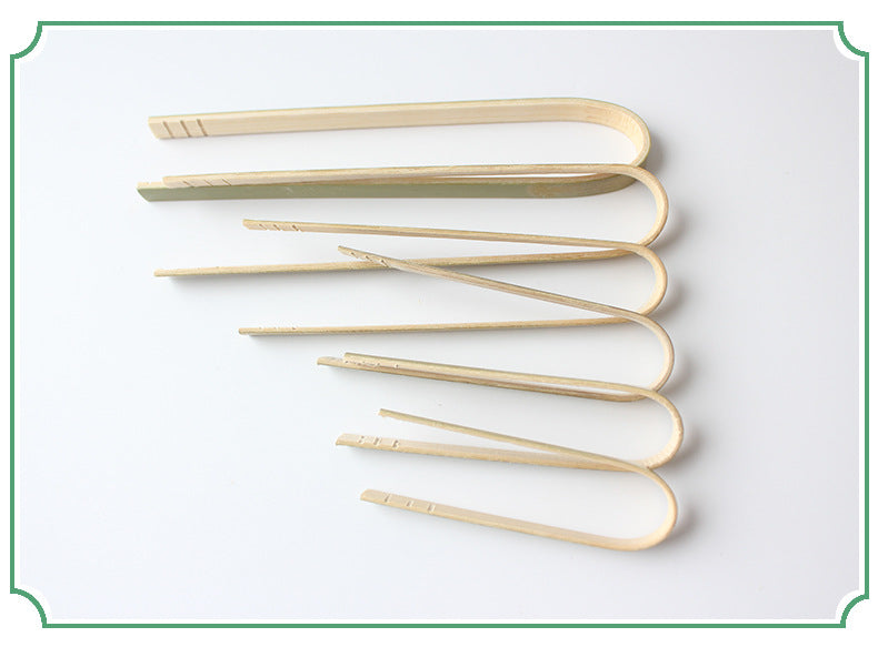 Bamboo Food Tongs – Natural Green Bamboo Bread & Snack Tongs, Dyed Bamboo Serving Tongs, Food-Grade | EXW Prices