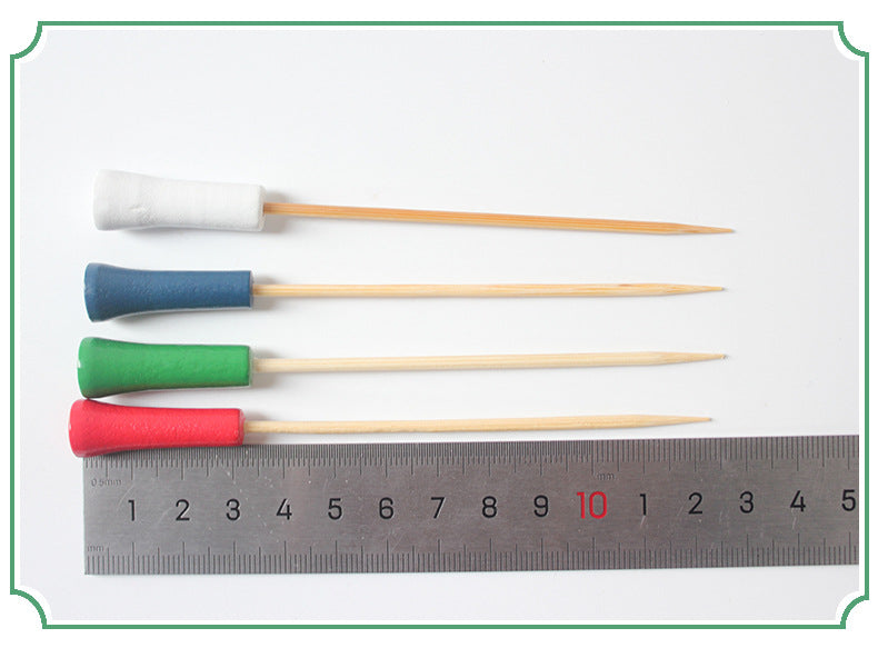12cm Golf Tee Style Bamboo Fruit & Cocktail Picks – 100pcs/Bag | Prices per 10,000pcs | Wholesale EXW Prices
