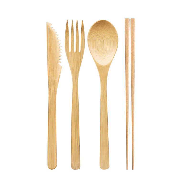 Reusable Bamboo Cutlery Set – 3/4/5/6/7/8/9 pcs a set for options | EXW Prices