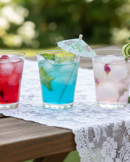 10cm Disposable Cocktail Umbrella Picks & Fruit Picks Bulk | Bamboo Paper Drink Umbrellas Mixed Colors | Wholesale EXW Prices