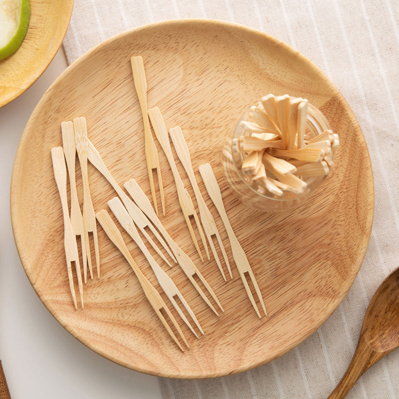 Bamboo Fruit Forks 100pcs/bag | EXW Prices per bag