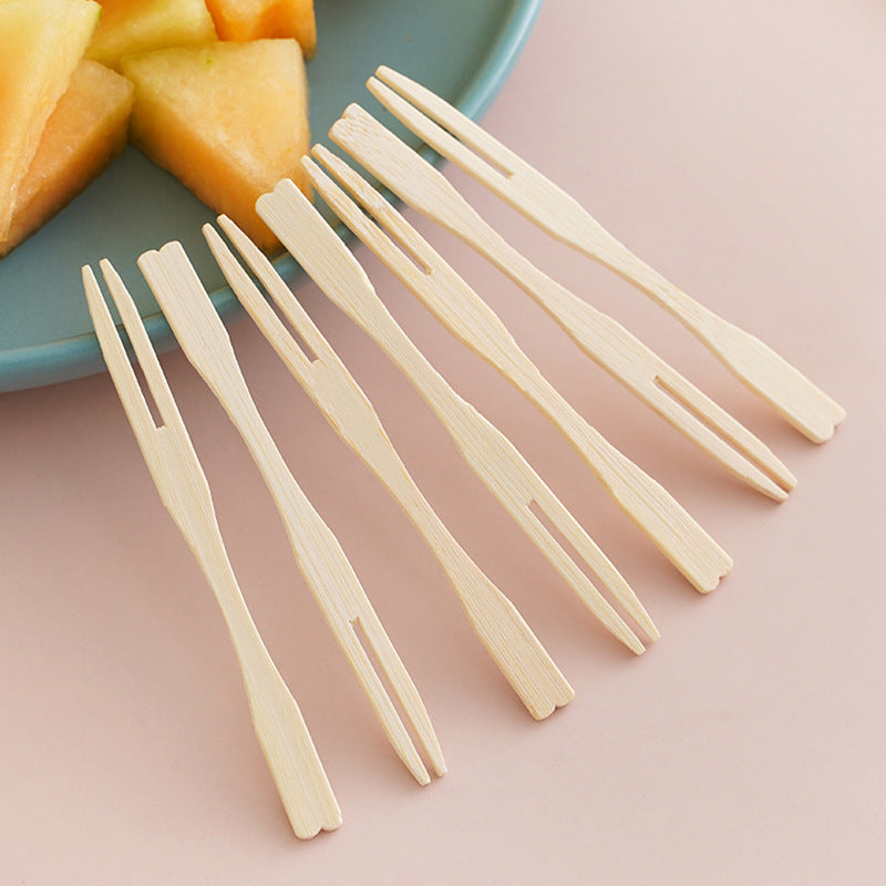 Bamboo Fruit Forks 100pcs/bag | EXW Prices per bag