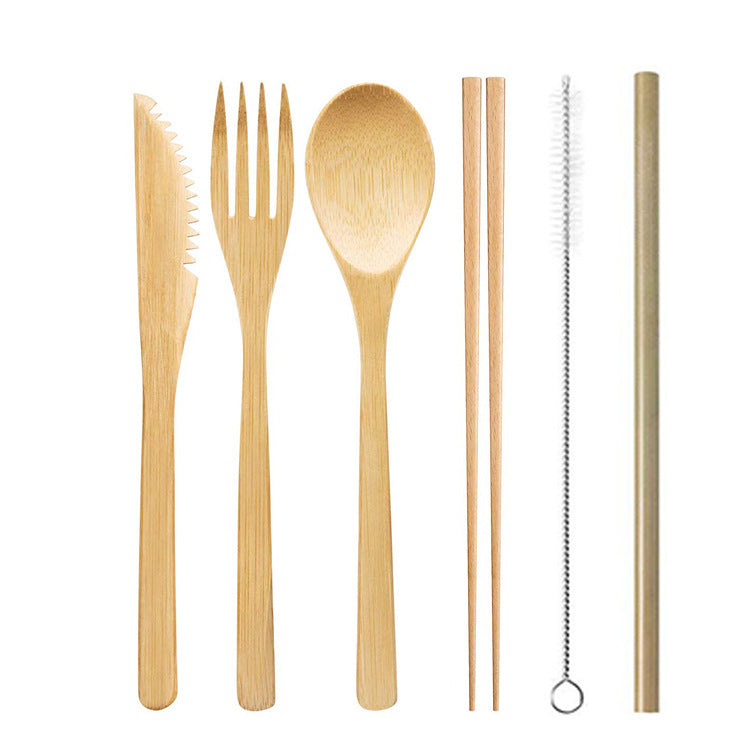 Reusable Bamboo Cutlery Set – 3/4/5/6/7/8/9 pcs a set for options | EXW Prices