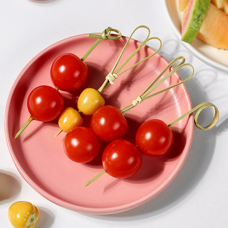 Bamboo Finger Picks/Knot Picks/Heart Shape Picks – 100% Natural Skewers for Appetizers, Cocktails & Catering (10,000pcs/ctn | EXW Prices