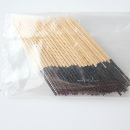 12cm Colored Bamboo Picks – Black / Blue / Green / Red | 100pcs/Pack Food, Cocktail & Appetizer Skewers | Wholesale EXW Prices