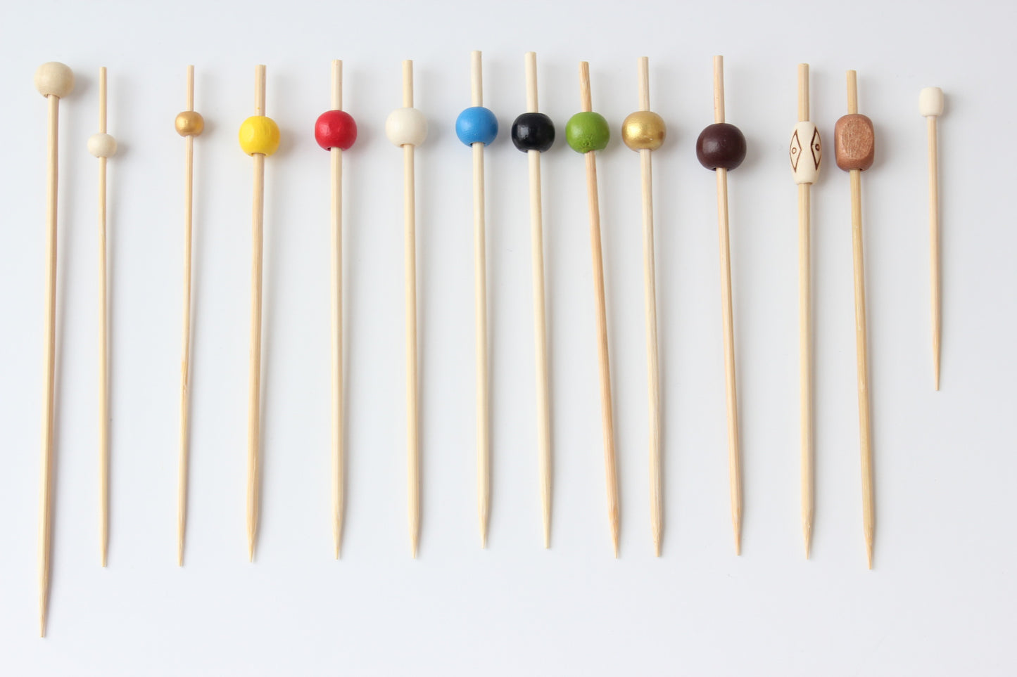 Models 101~200 | Bamboo Fruit Picks Food Picks – 10000pcs/Carton | Disposable Skewers for Parties & Catering | EXW Prices