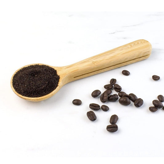 Bamboo Kitchenware | Bamboo Coffee Accessories | Eco-Friendly Bamboo Coffee Scoop with Side Clip – Natural Wooden Coffee Spoon Clamp Wholesale