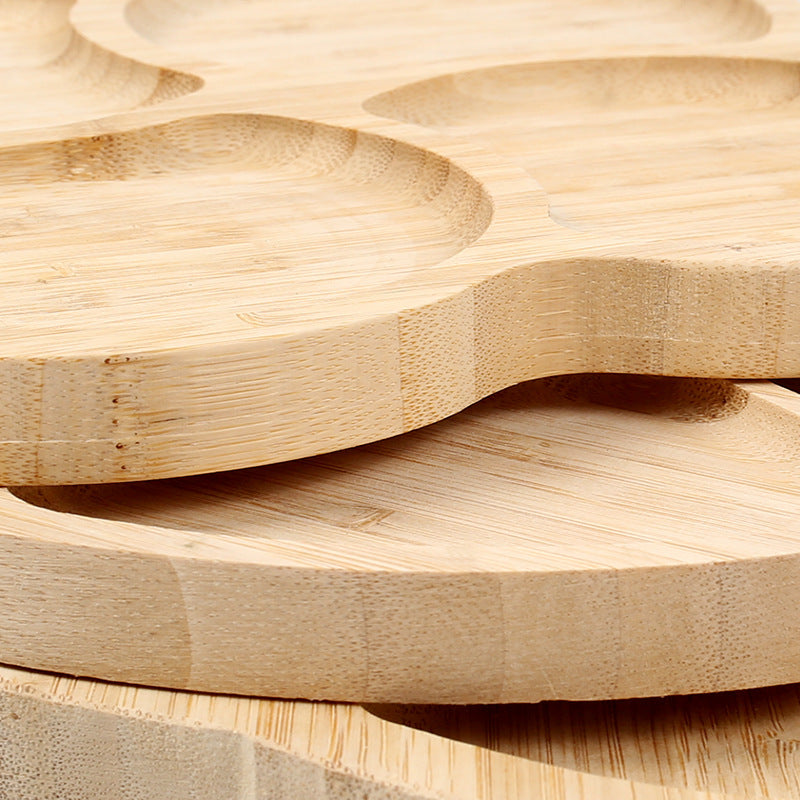 Bamboo Homeware | Bamboo Serving Trays | Creative Modular Bamboo Snack & Tea Serving Tray – Multi-Compartment, Custom Logo Wholesale