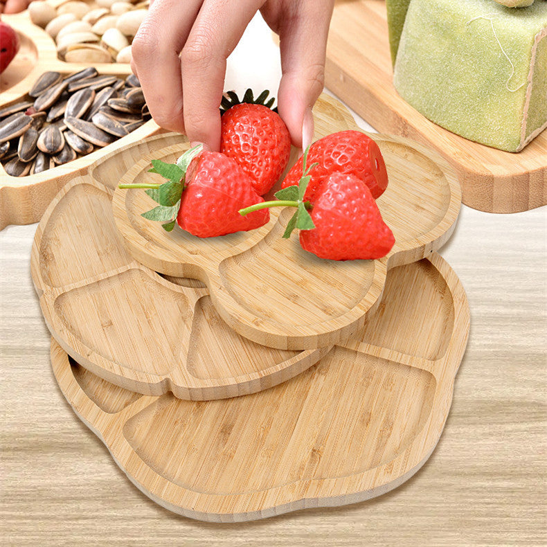 Bamboo Homeware | Bamboo Serving Trays | Creative Modular Bamboo Snack & Tea Serving Tray – Multi-Compartment, Custom Logo Wholesale