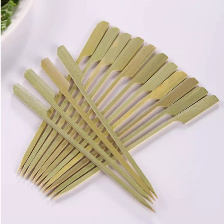 Bamboo Paddle Skewers – Flat Grip Picks for Appetizers & Catering (100pcs/bag) | EXW Prices per bags