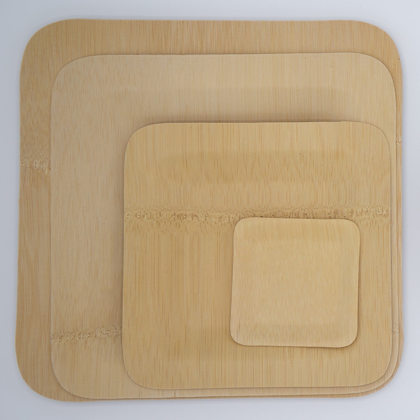 500PCS Custom-LOGO Wedding Plates, Event Plates, made from 100% natural bamboo, compostable and biodegradable | EXW Prices