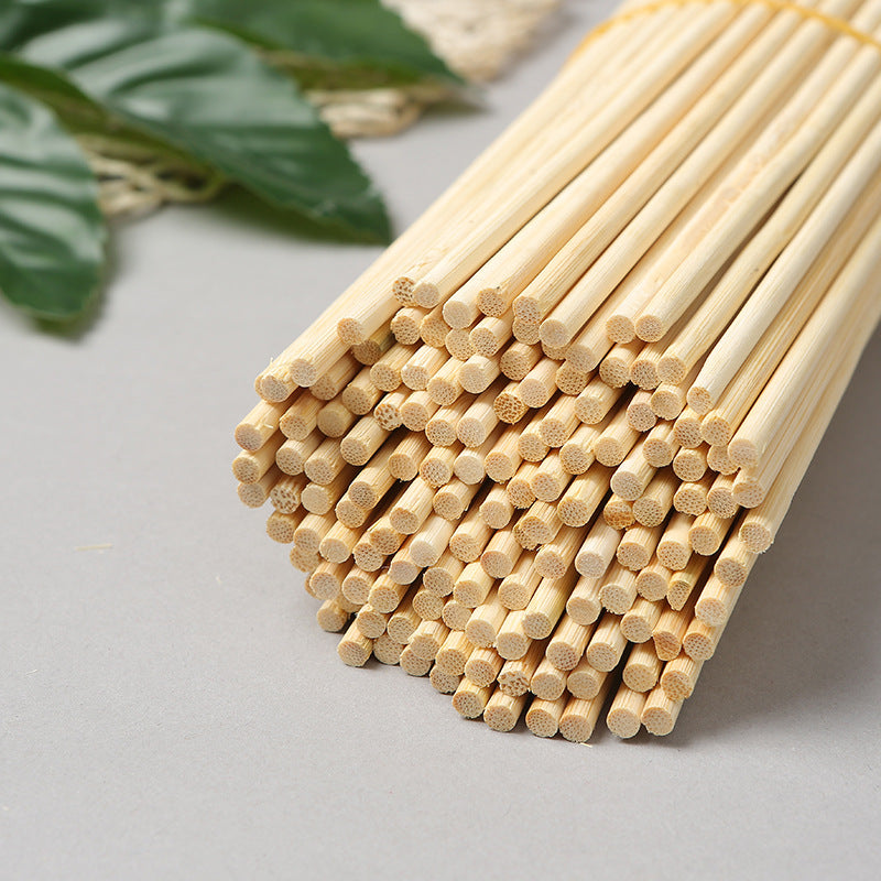 Bamboo Round Sticks – Smooth Natural Skewers for Food & Crafts (10,000pcs/ctn) | EXW Prices