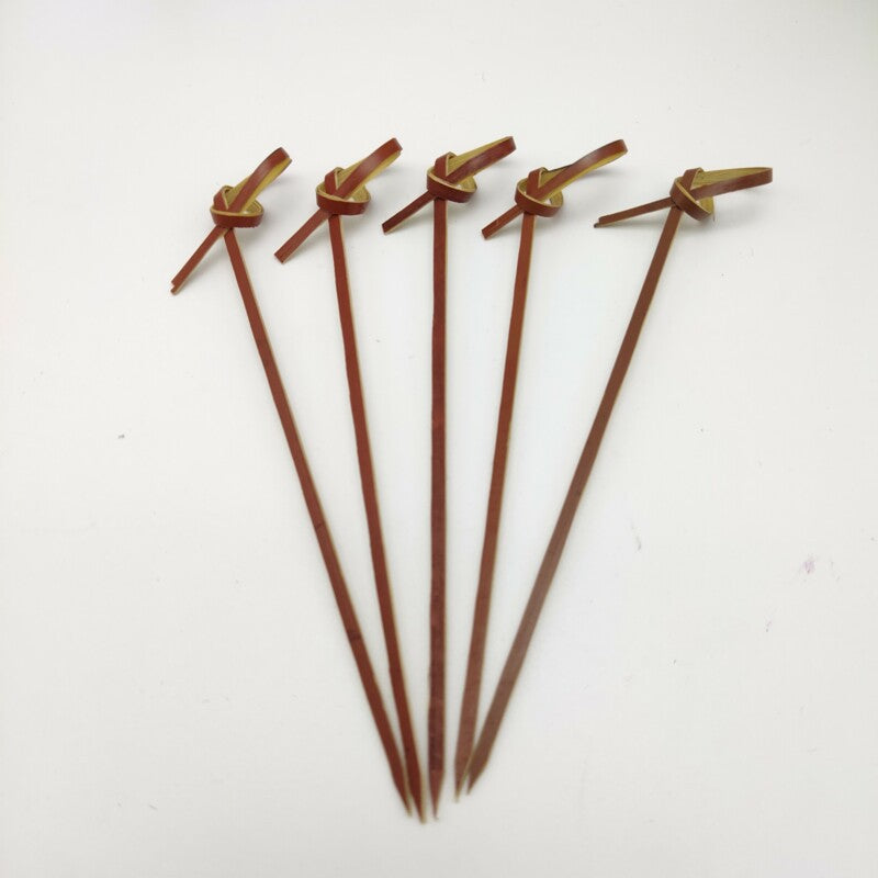 Bamboo Finger Picks/Knot Picks/Heart Shape Picks – 100% Natural Skewers for Appetizers, Cocktails & Catering (10,000pcs/ctn | EXW Prices