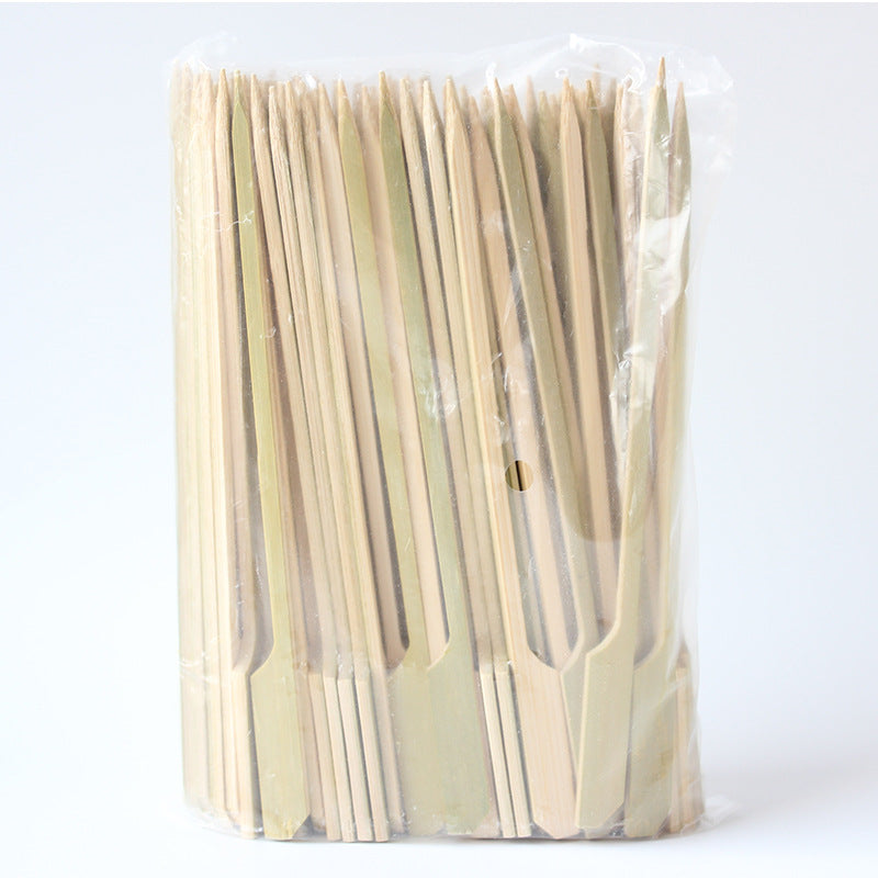 Bamboo Paddle Skewers – Flat Grip Picks for Appetizers & Catering (100pcs/bag) | EXW Prices per bags