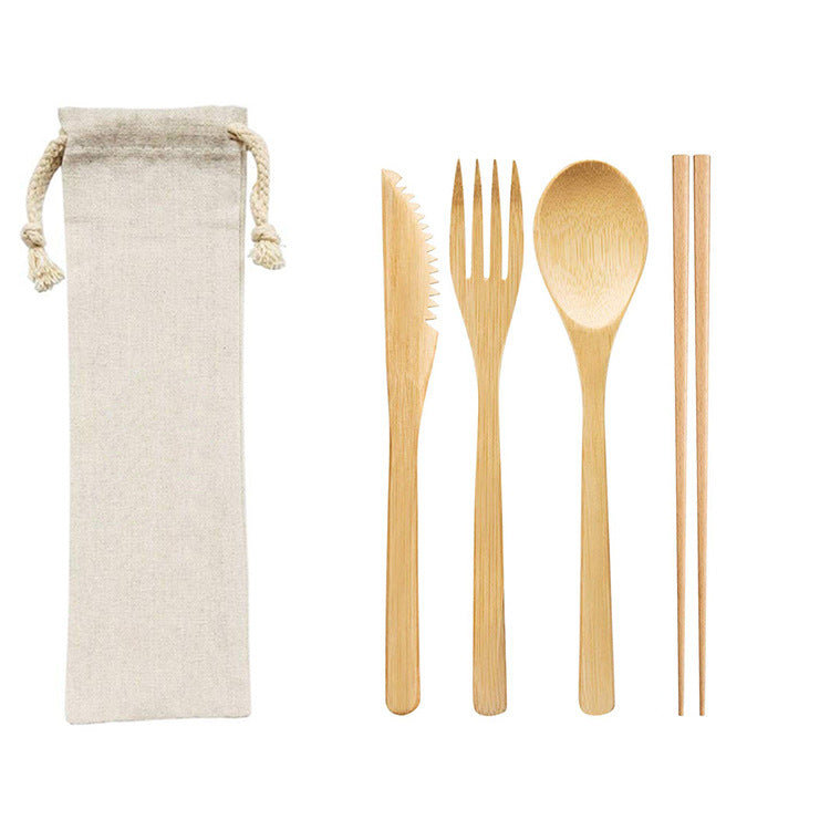 Reusable Bamboo Cutlery Set – 3/4/5/6/7/8/9 pcs a set for options | EXW Prices