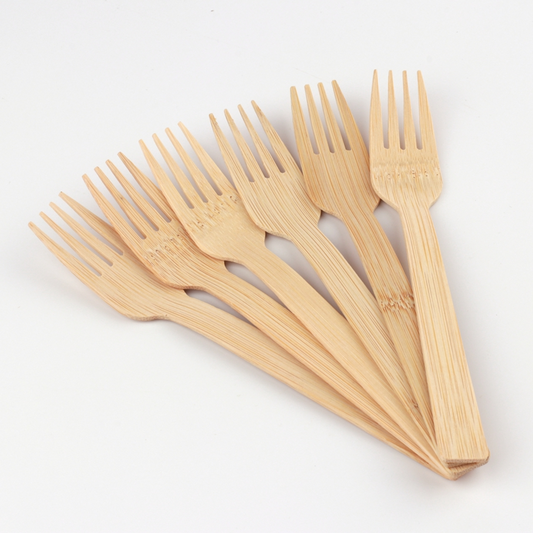 Bamboo Disposables | Bamboo Cutlery | 100% Natural Compostable Bamboo Forks – Bulk Disposable Forks Wholesale EXW
