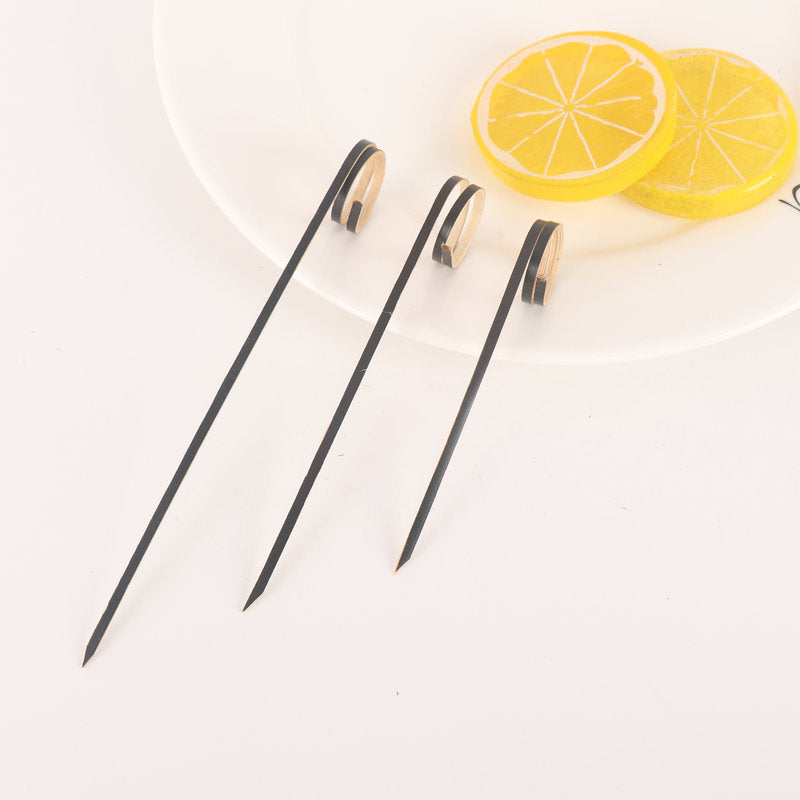 Bamboo Finger Picks/Knot Picks/Heart Shape Picks – 100% Natural Skewers for Appetizers, Cocktails & Catering (10,000pcs/ctn | EXW Prices