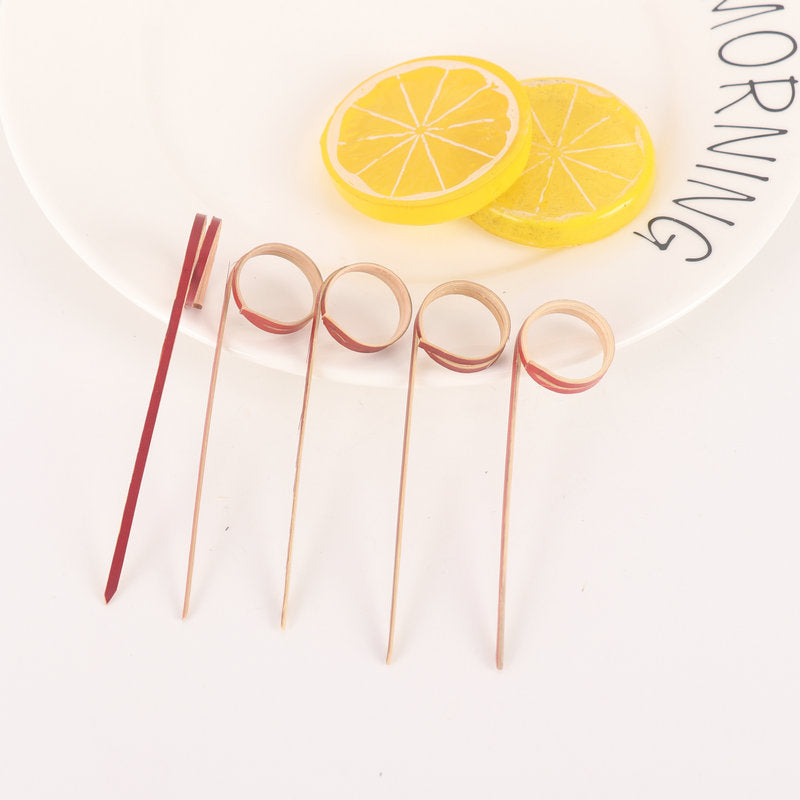 Bamboo Finger Picks/Knot Picks/Heart Shape Picks – 100% Natural Skewers for Appetizers, Cocktails & Catering (10,000pcs/ctn | EXW Prices