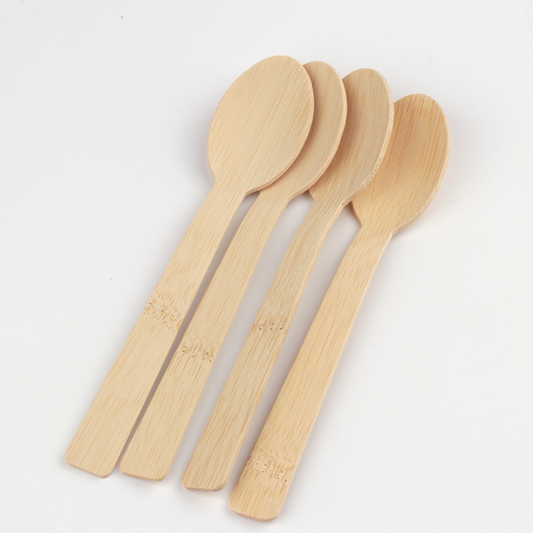 Bamboo Disposables | Bamboo Cutlery | Biodegradable Disposable Bamboo Spoons – 100 Compostable Spoons Wholesale