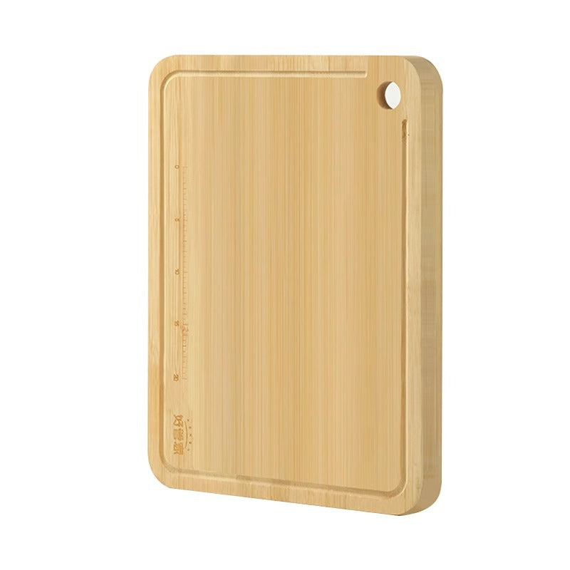 Bamboo chopping board, cutting board, household chopping board with scale board, kitchen chopping board, solid wood chopping board, knife board, bamboo fruit board