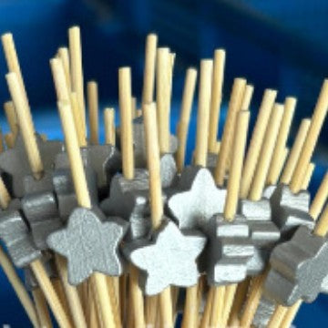 12cm Wooden Bead Bamboo Picks – Green / Pink / Yellow / Orange / Blue / Red / Mixed | 100pcs/Pack | Wholesale EXW Prices