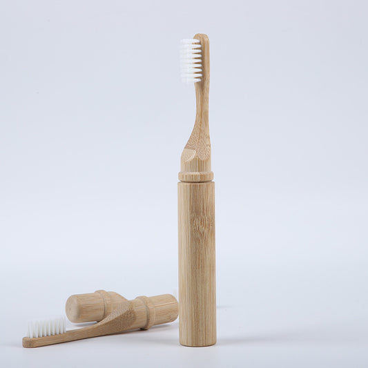 Bamboo Personal Care | Bamboo Toothbrushes | Bamboo Travel Toothbrush with Case – Detachable Eco-Friendly Toothbrush for Hotels & Travel Wholesale EXW